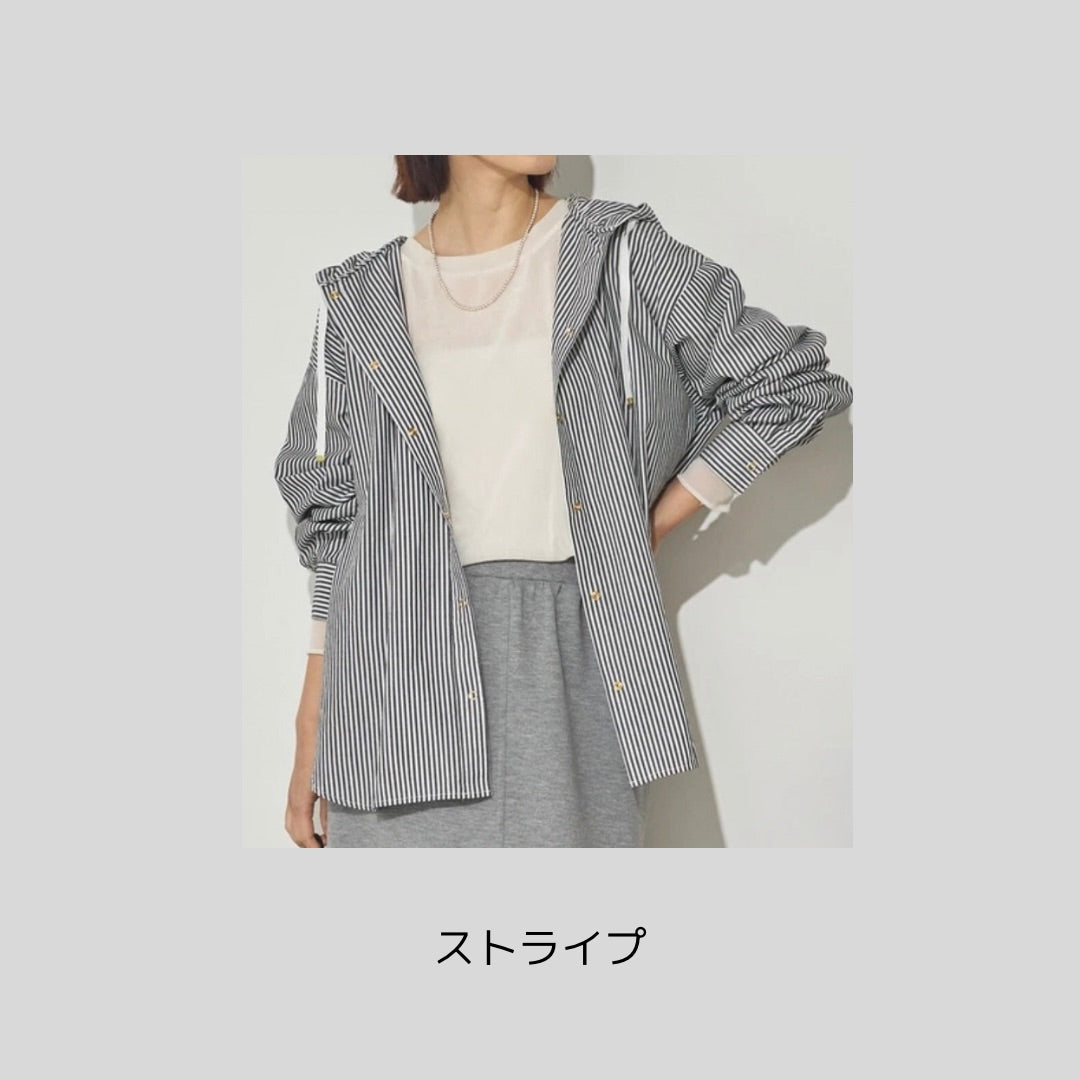あのテックコットンシャツと同じ生地♪の羽織りシャツ