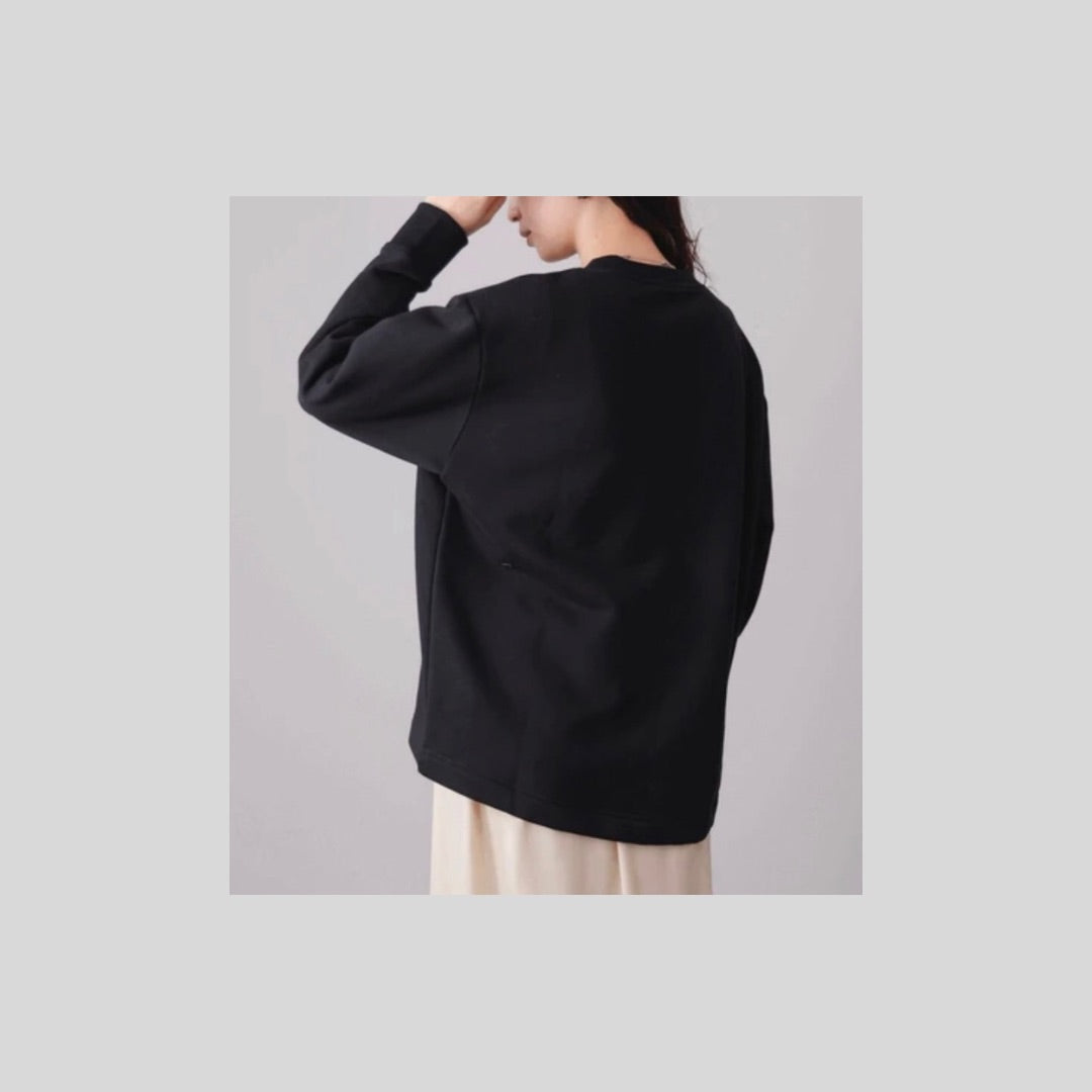 【再入荷&新色】レースがポイントのきれいめスウェット（裏起毛）