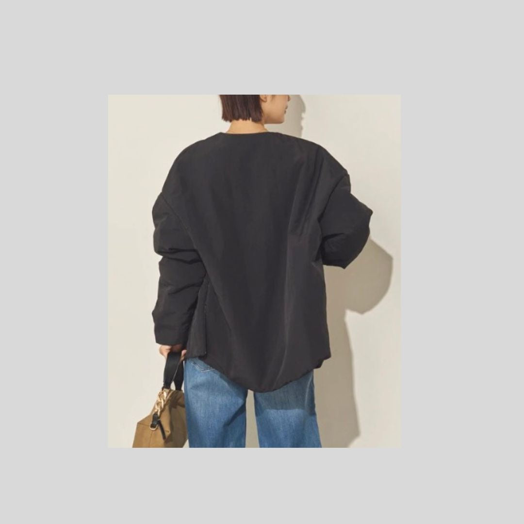 撥水加工のサイドジップブルゾン