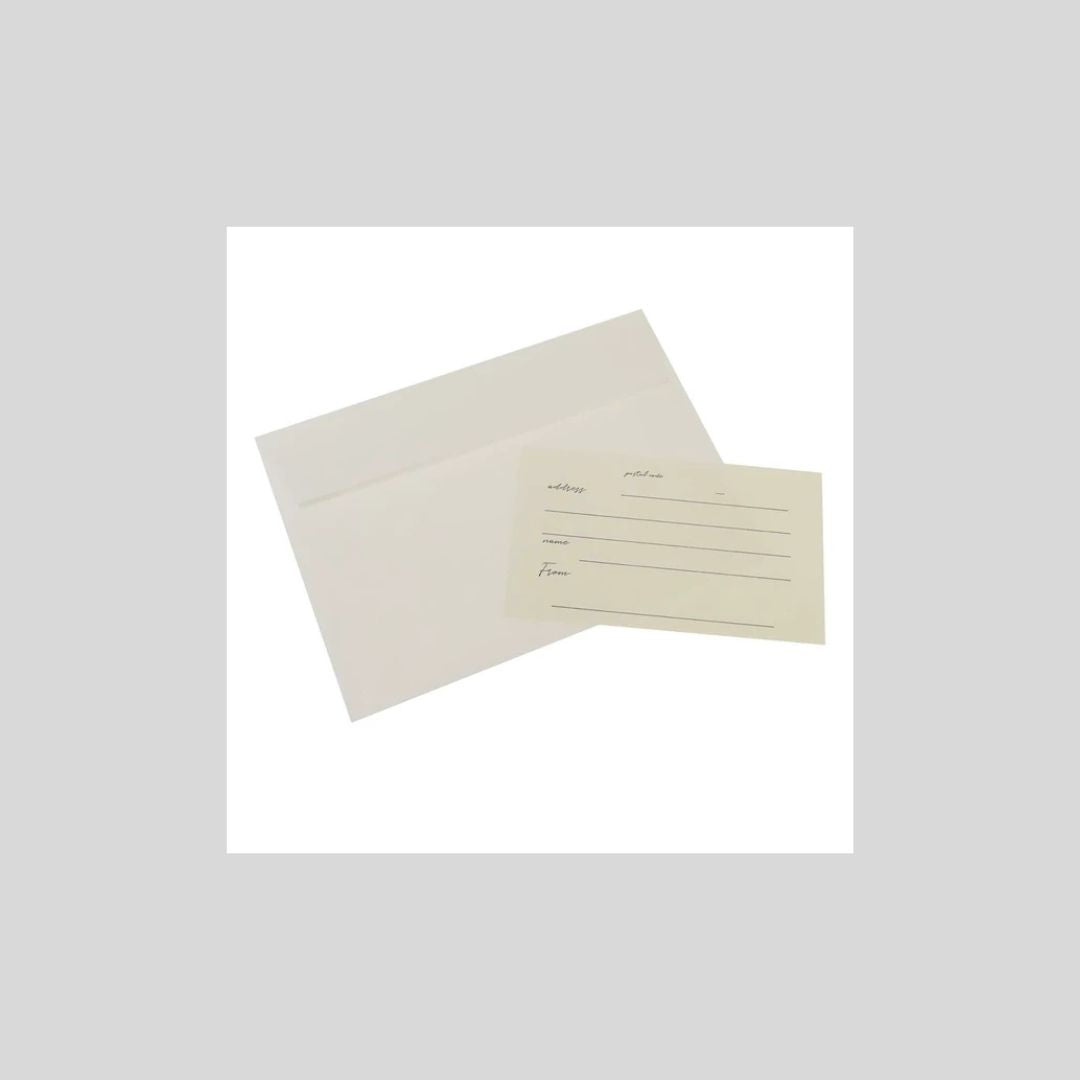 異動時や感謝のメッセージカード（郵便も可能なタイプ）