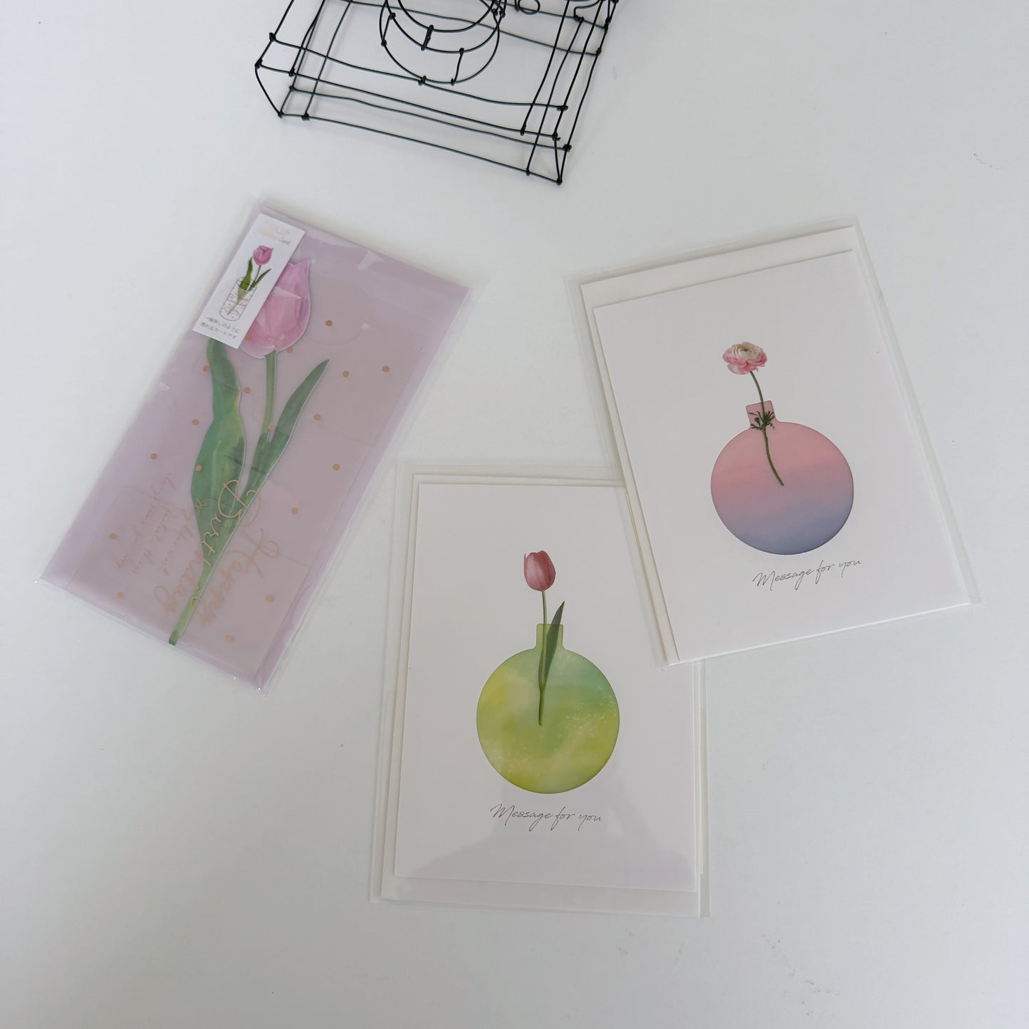 異動時や感謝のメッセージカード（郵便も可能なタイプ）