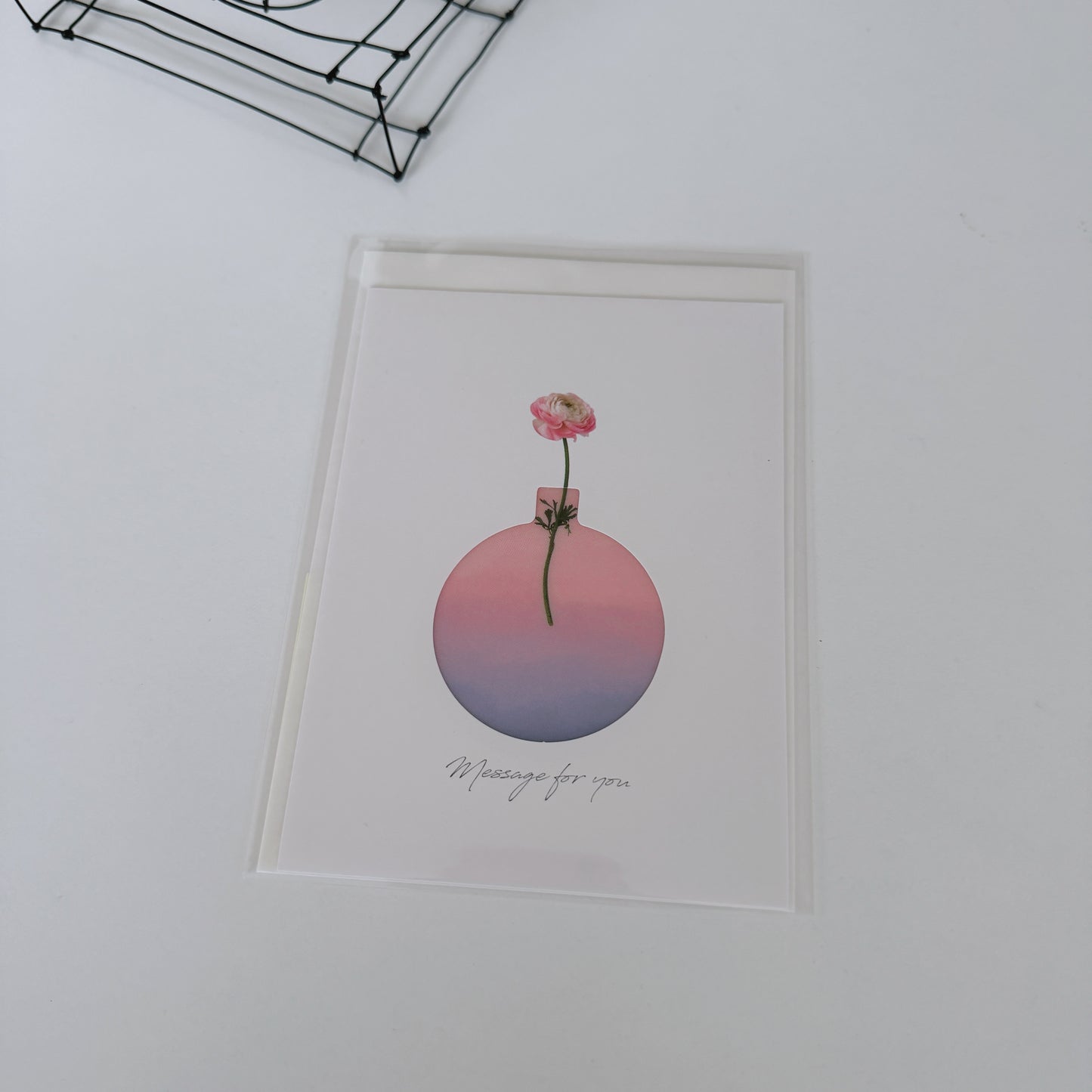 異動時や感謝のメッセージカード（郵便も可能なタイプ）