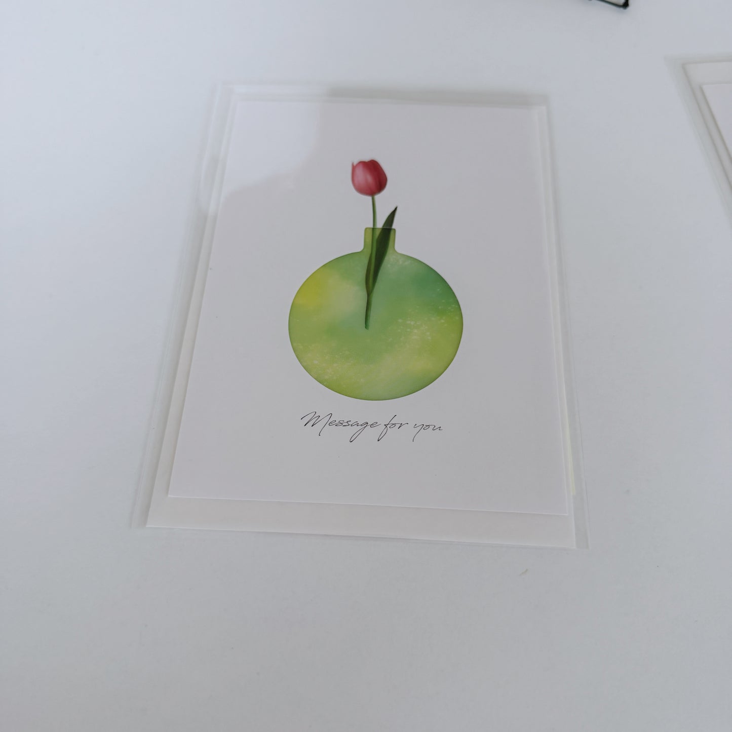 異動時や感謝のメッセージカード（郵便も可能なタイプ）