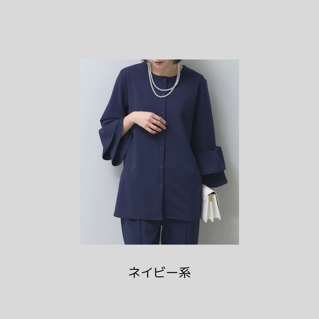 【再再再…入荷＆新色】カーディガンとの間くらいの♪楽ちんもちっと軽ジャケット