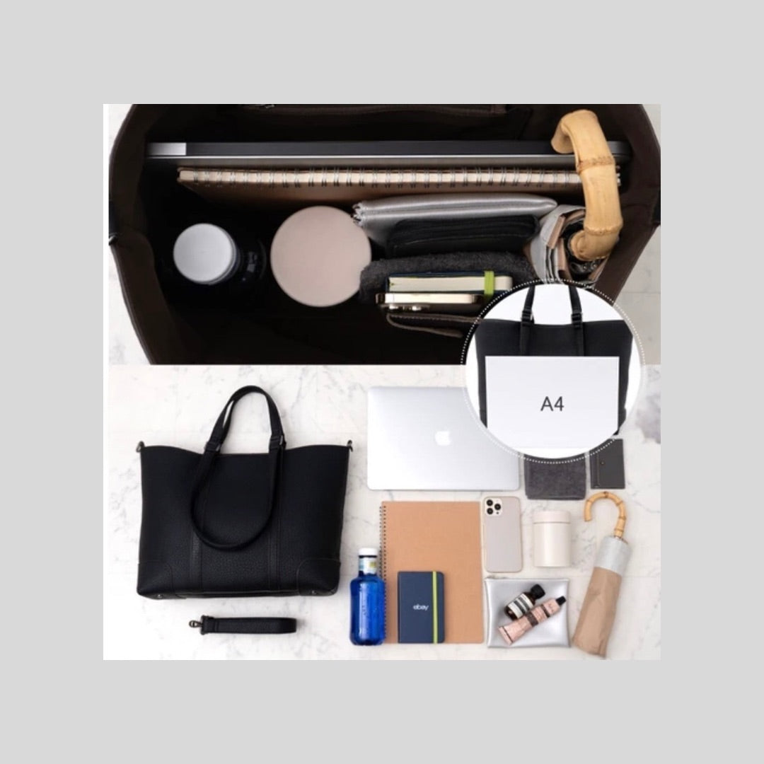 A4入るダブルハンドルで3wayな通勤バッグ