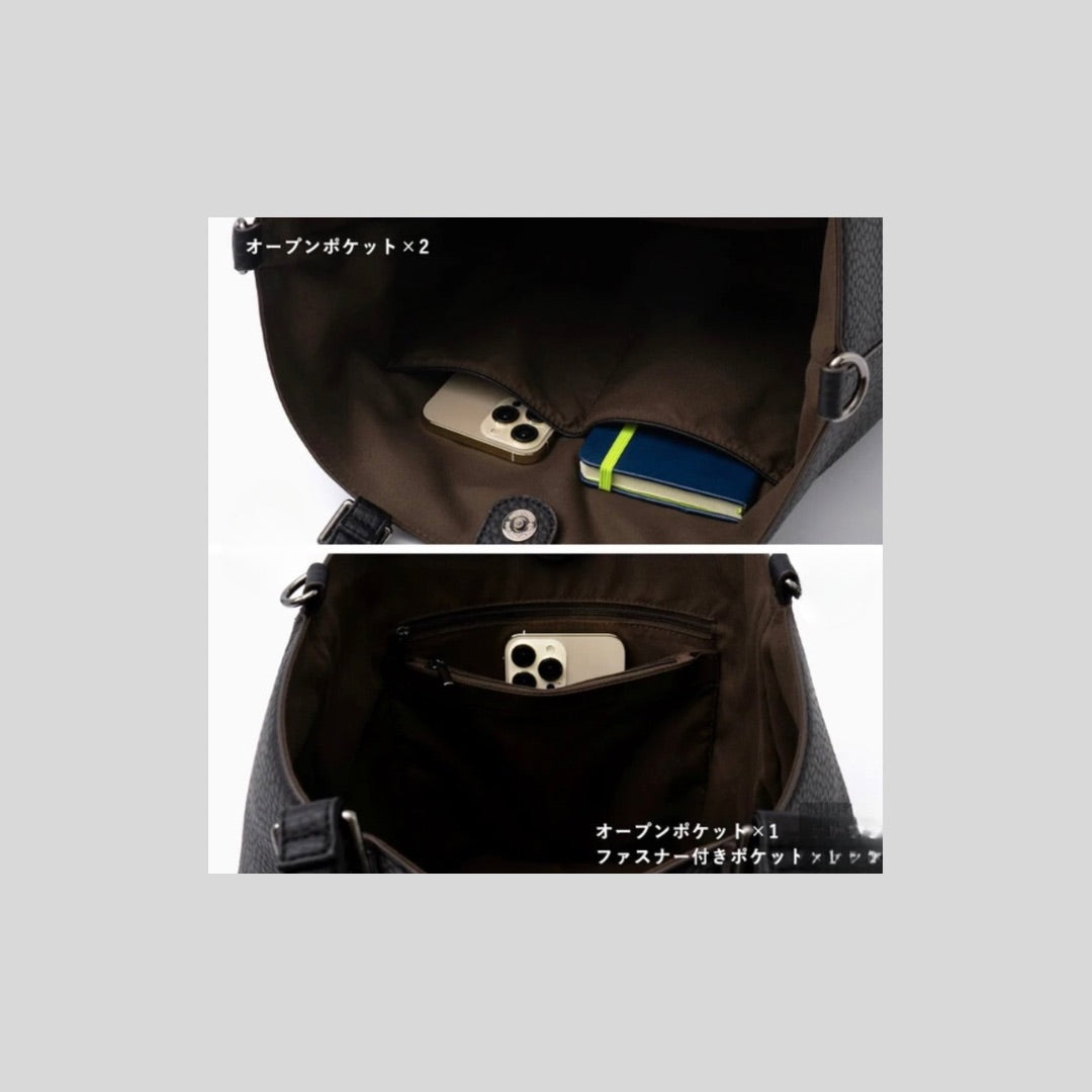 A4入るダブルハンドルで3wayな通勤バッグ