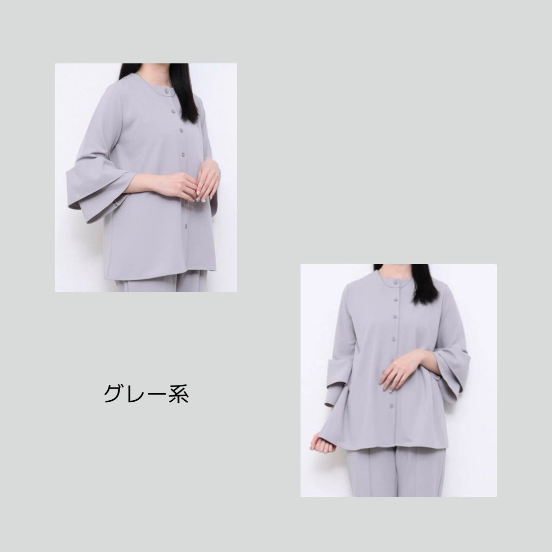 カーディガンとの間くらいの♪楽ちんもちっと軽ジャケット