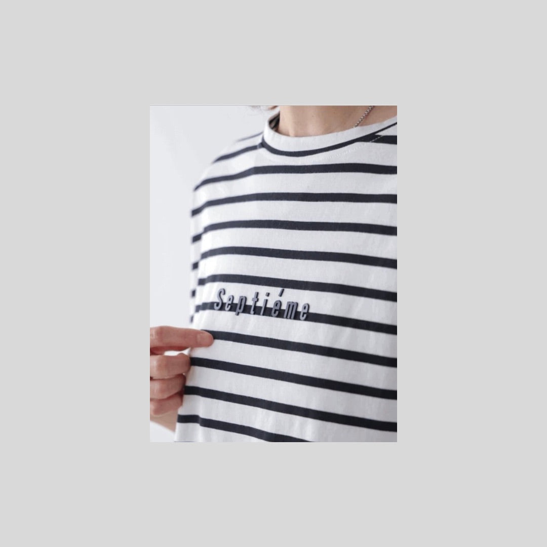 シルケット加工がうれしい背中ラインTシャツ