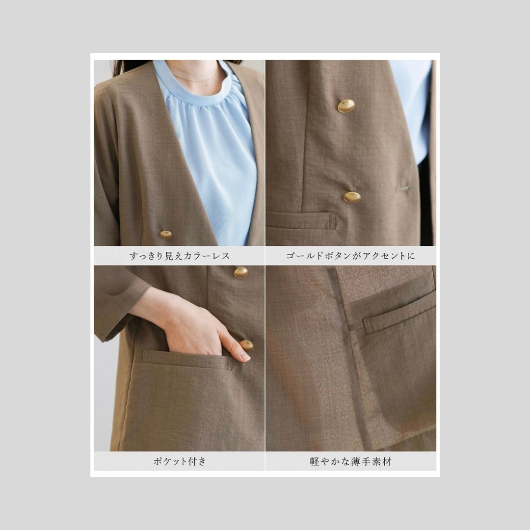 【再入荷】さらっと着られるサマージャケット