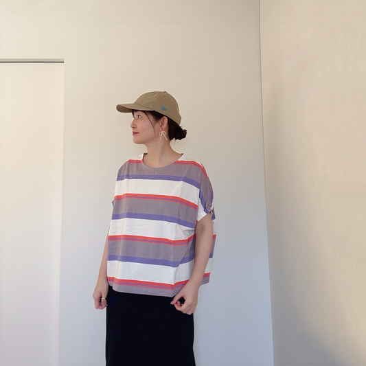 元気出るカラーのボーダーTシャツ